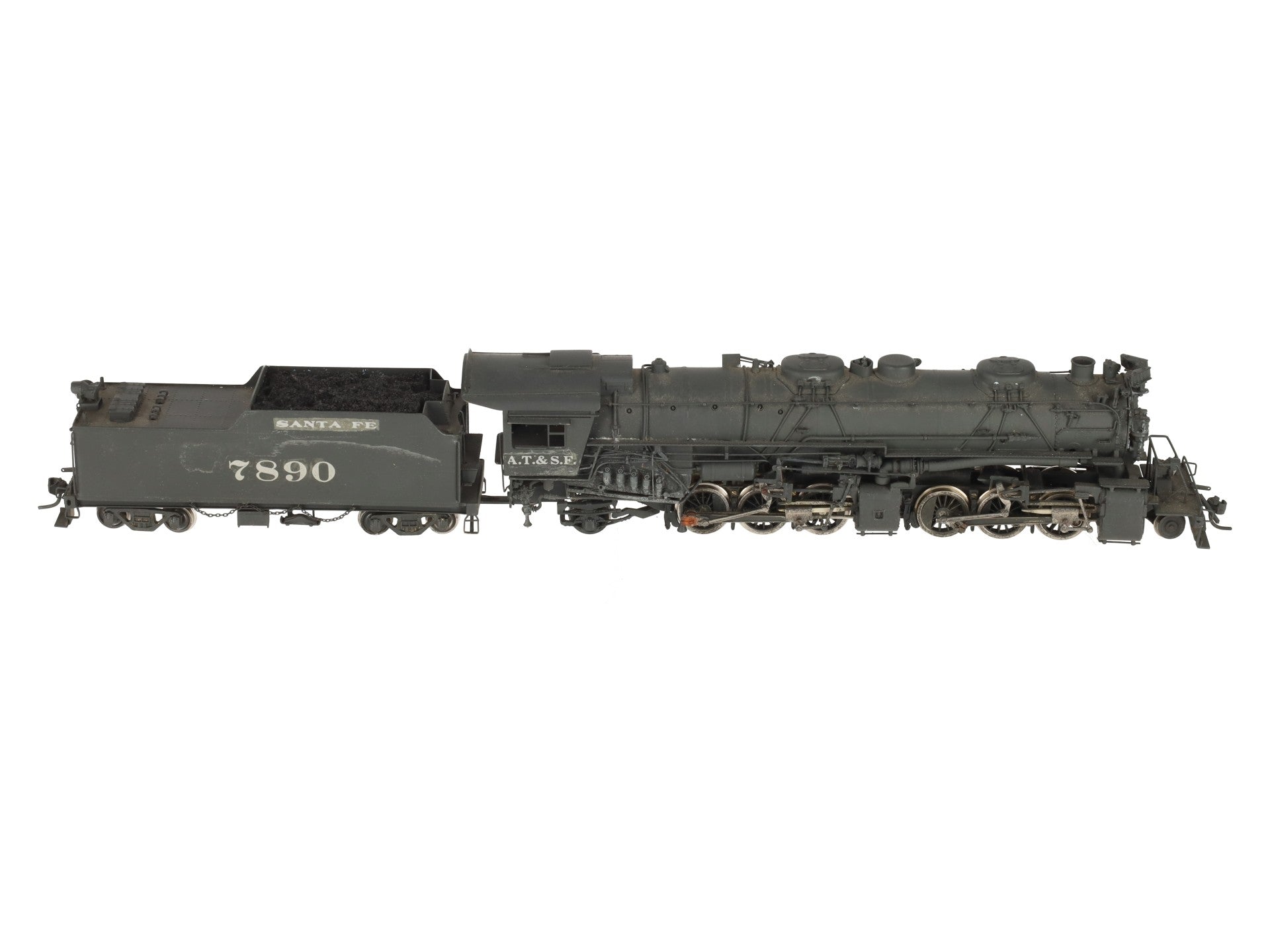 United Scale Models BRASS HO Scale Santa Fe 2-6-6-2 Steam Locomotive-Painted/Box