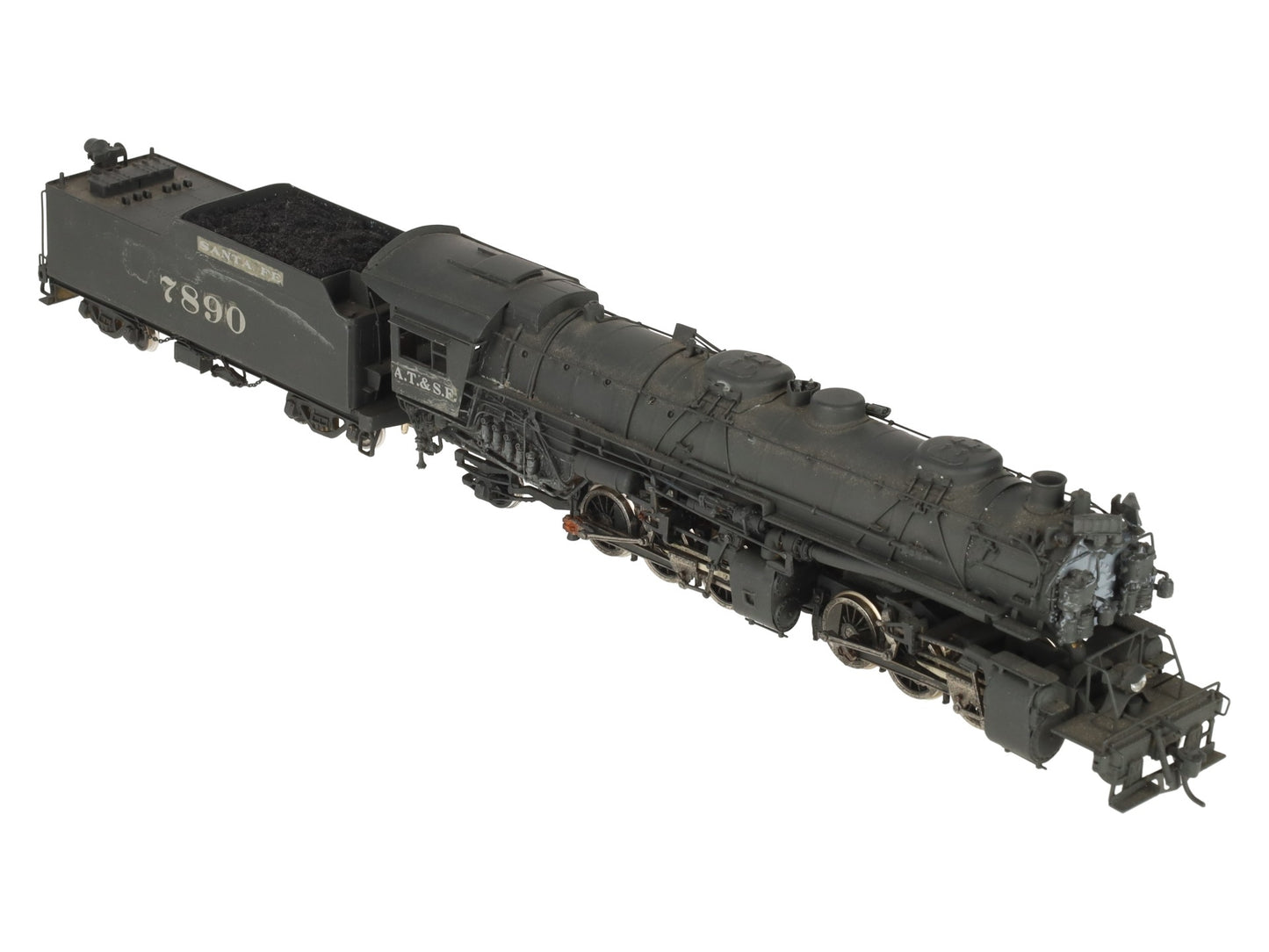 United Scale Models BRASS HO Scale Santa Fe 2-6-6-2 Steam Locomotive-Painted/Box