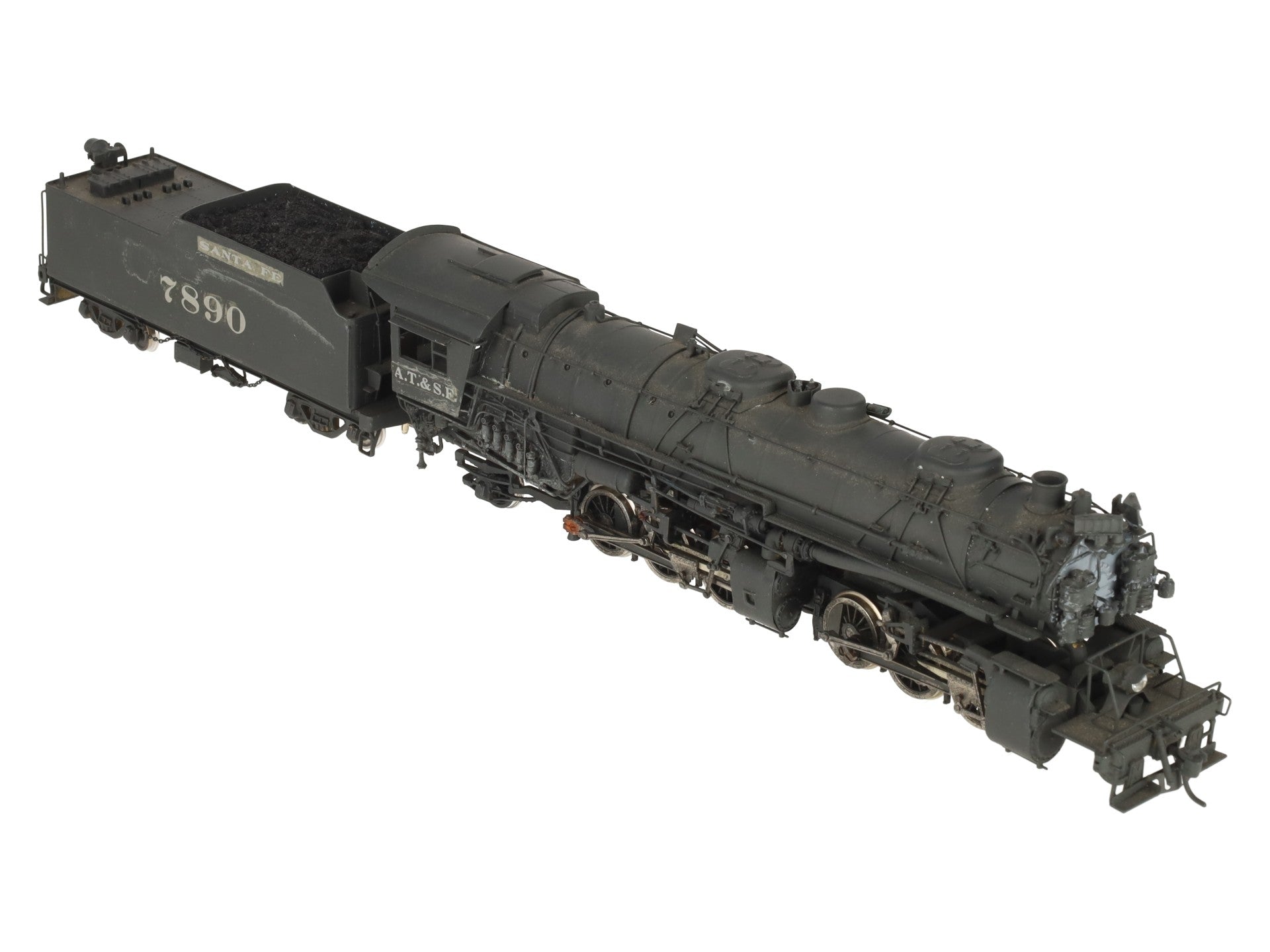 United Scale Models BRASS HO Scale Santa Fe 2-6-6-2 Steam Locomotive-Painted/Box