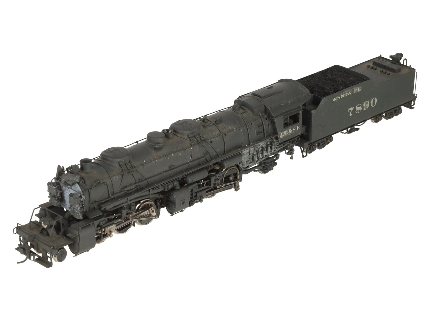 United Scale Models BRASS HO Scale Santa Fe 2-6-6-2 Steam Locomotive-Painted/Box