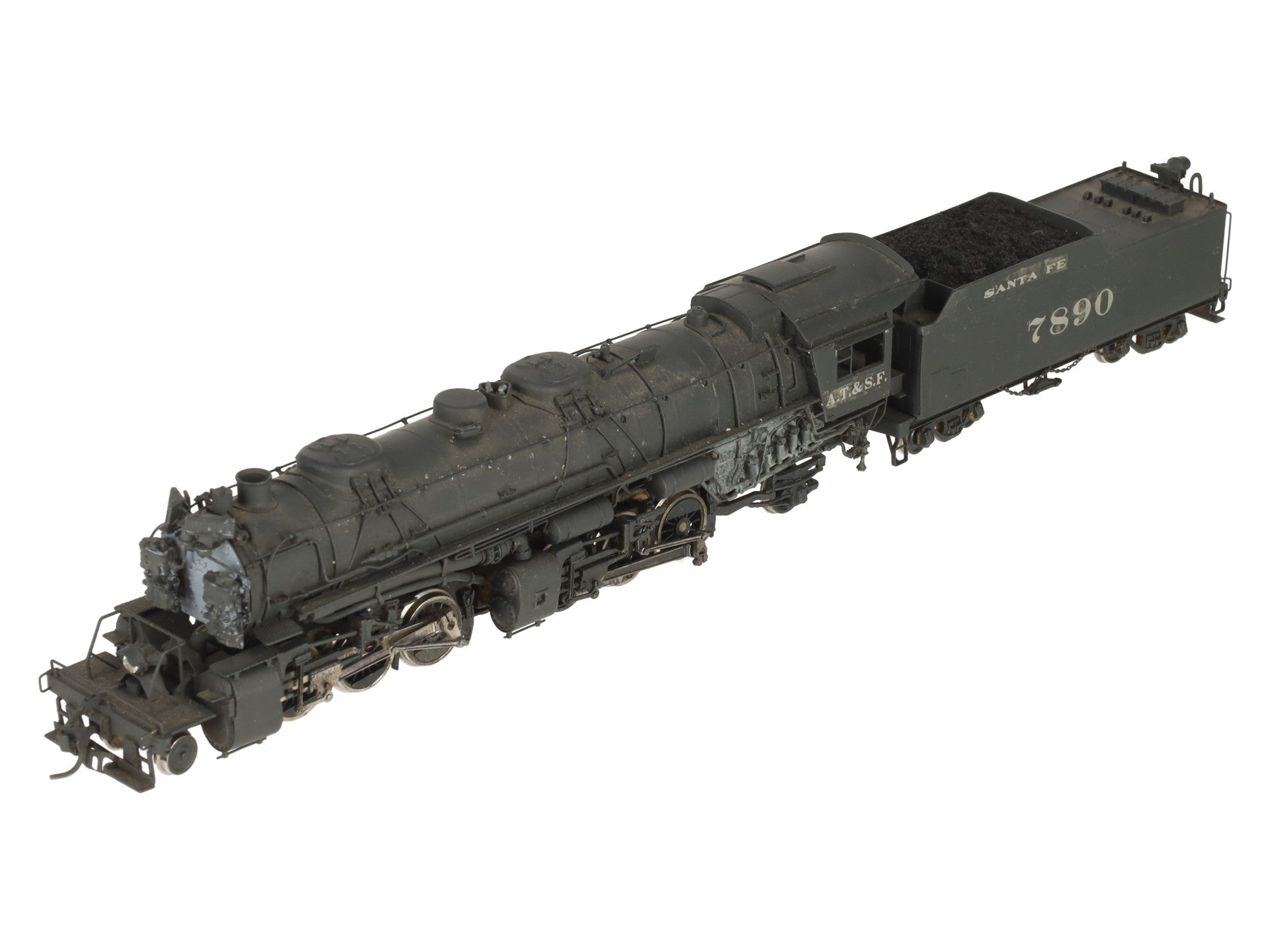 United Scale Models BRASS HO Scale Santa Fe 2-6-6-2 Steam Locomotive-Painted/Box