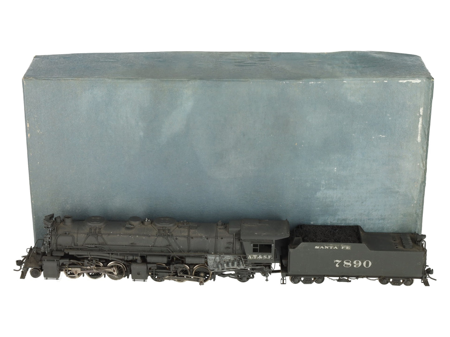 United Scale Models BRASS HO Scale Santa Fe 2-6-6-2 Steam Locomotive-Painted/Box
