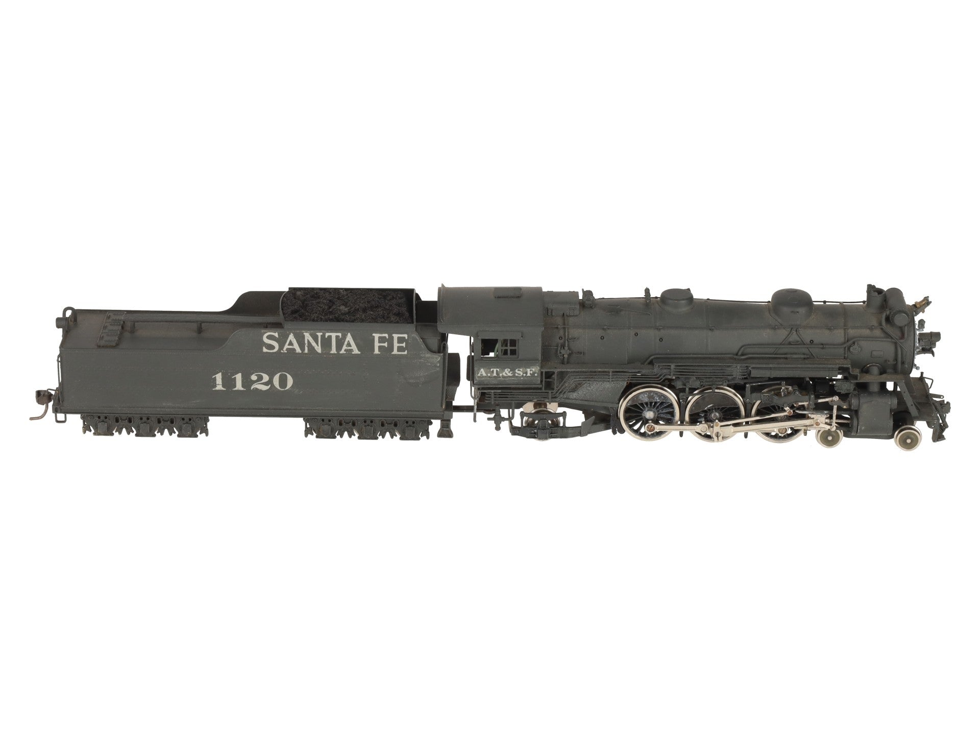 United Scale Models BRASS HO Scale Santa Fe 4-6-2 Steam Locomotive-Custom/Box