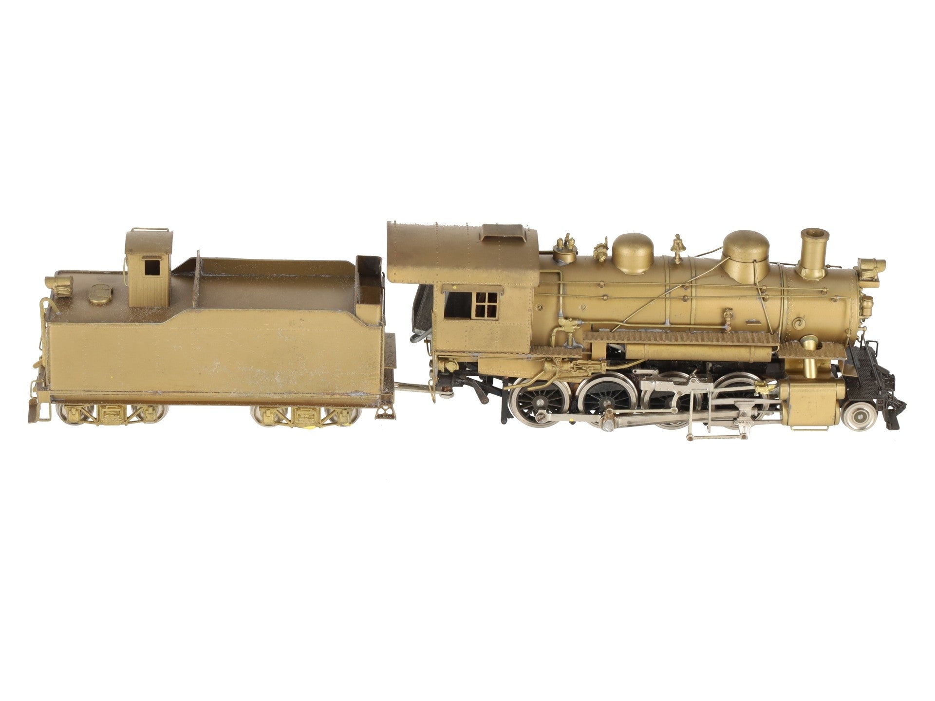 TID Trains, Inc. HO BRASS D&RGW C-48 2-8-0 Steam Locomotive & Tender -Unpainted EX/Box
