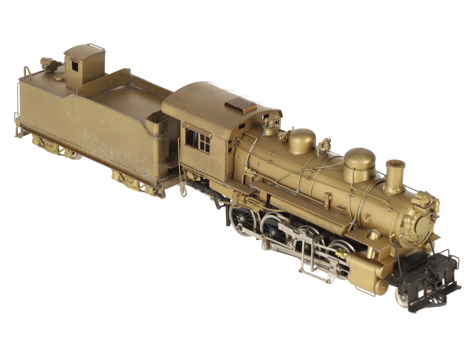 TID Trains, Inc. HO BRASS D&RGW C-48 2-8-0 Steam Locomotive & Tender -Unpainted EX/Box