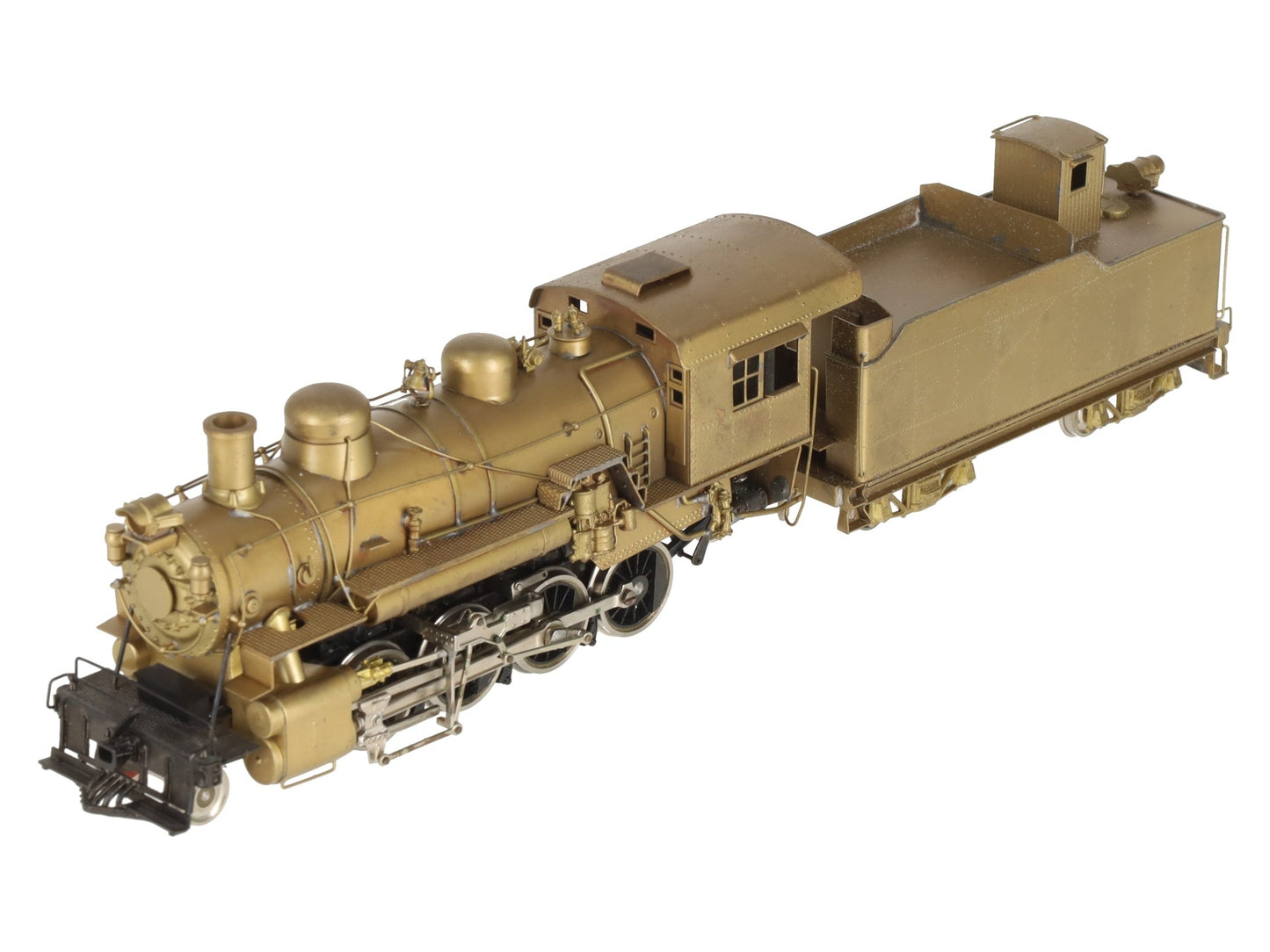 TID Trains, Inc. HO BRASS D&RGW C-48 2-8-0 Steam Locomotive & Tender -Unpainted EX/Box