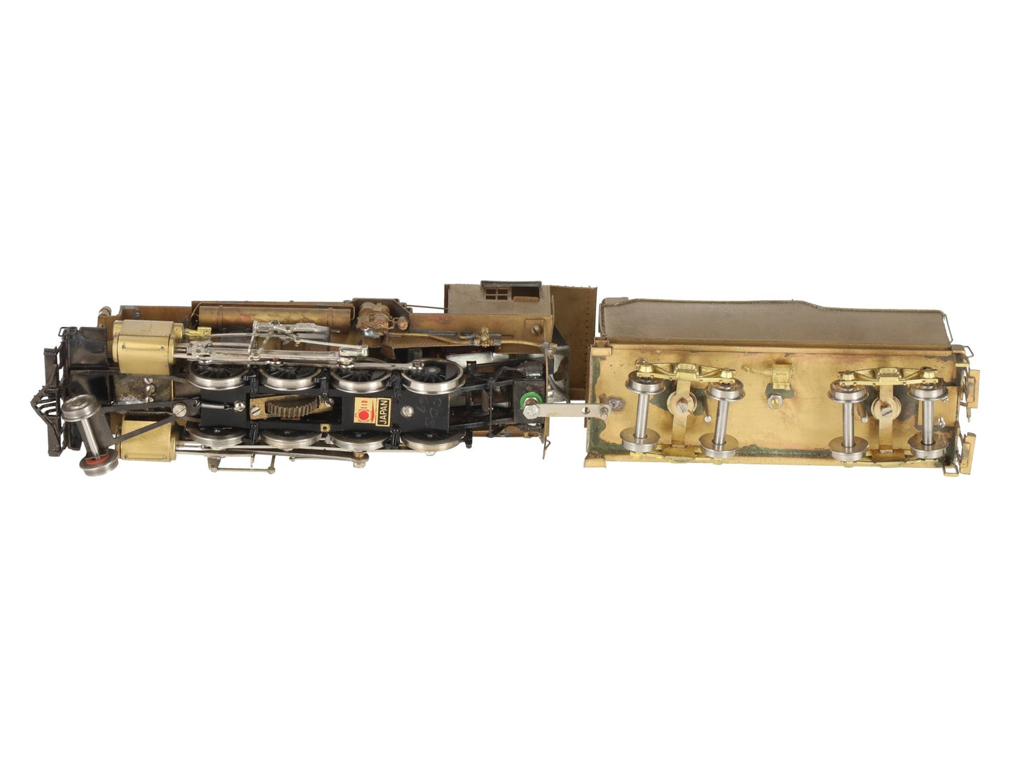 TID Trains, Inc. HO BRASS D&RGW C-48 2-8-0 Steam Locomotive & Tender -Unpainted EX/Box
