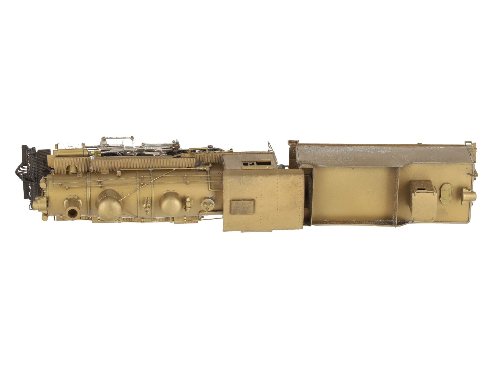 TID Trains, Inc. HO BRASS D&RGW C-48 2-8-0 Steam Locomotive & Tender -Unpainted EX/Box