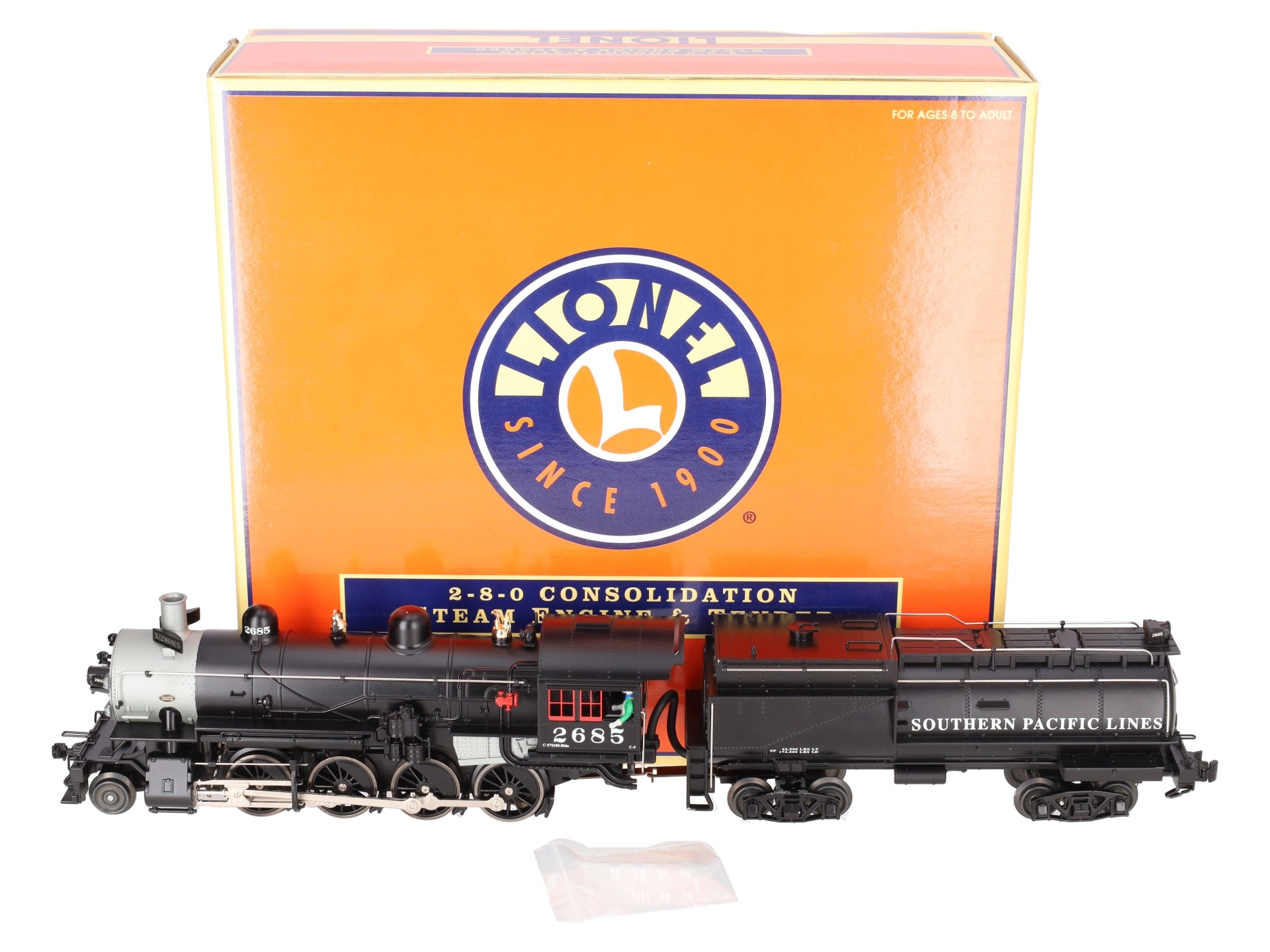 Lionel 6-28036 O Gauge SP 2-8-0 Consolidation Steam Locomotive & Tender #2865 EX/Box