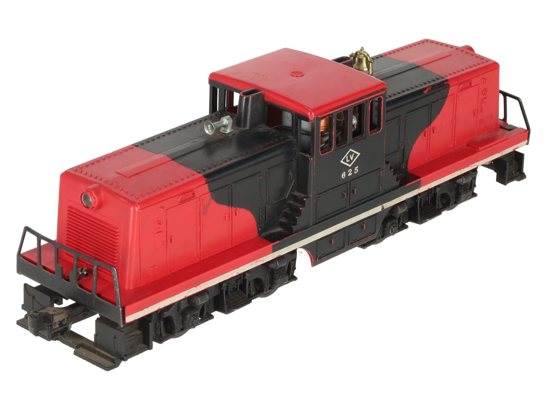 Lionel 625 Vintage O Lehigh Valley Red & Black 44 Ton Diesel Switcher VG