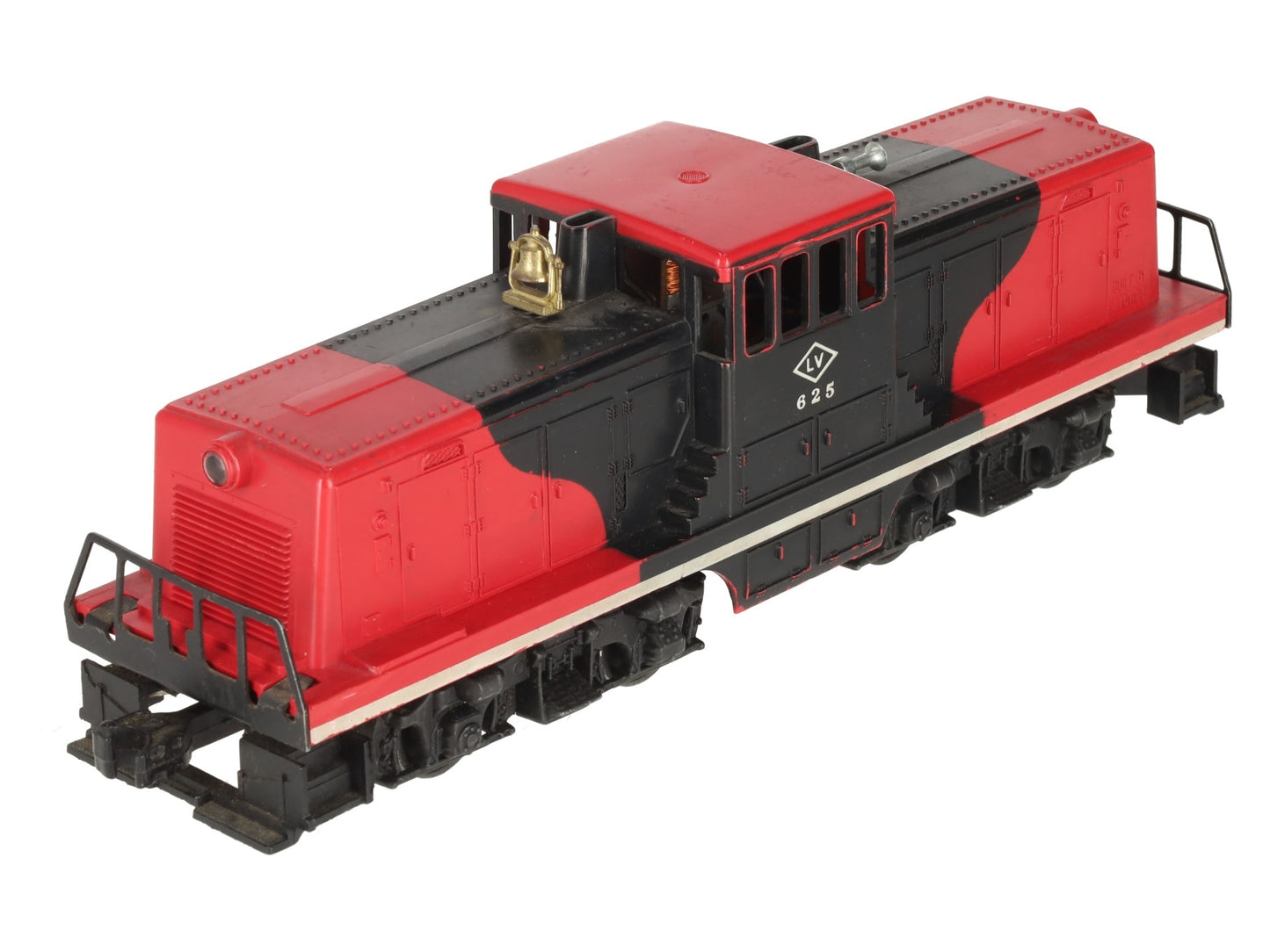 Lionel 625 Vintage O Lehigh Valley Red & Black 44 Ton Diesel Switcher VG