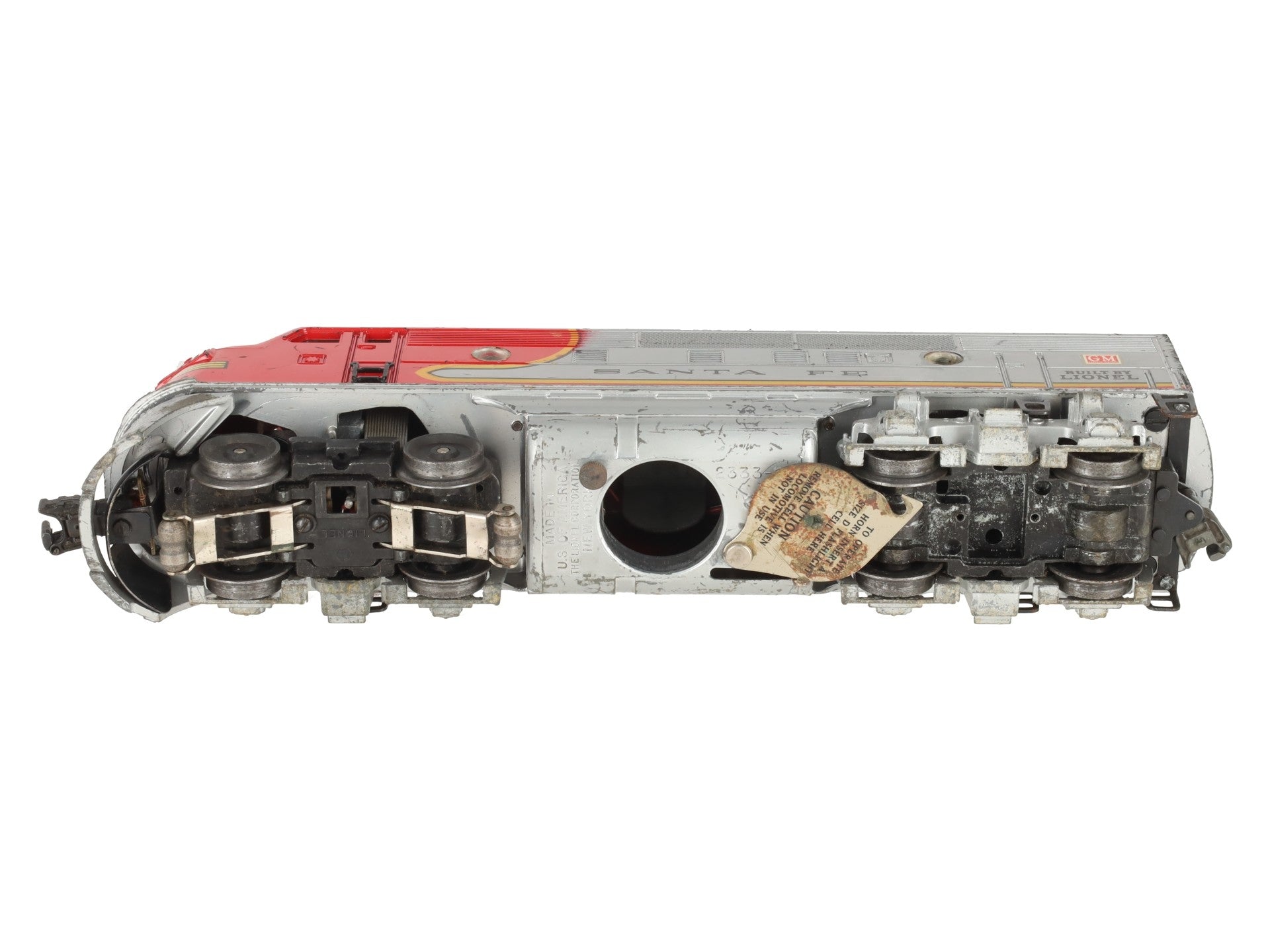 Lionel 2333 Vintage O Gauge Santa Fe F3 Powered A Diesel Locomotive