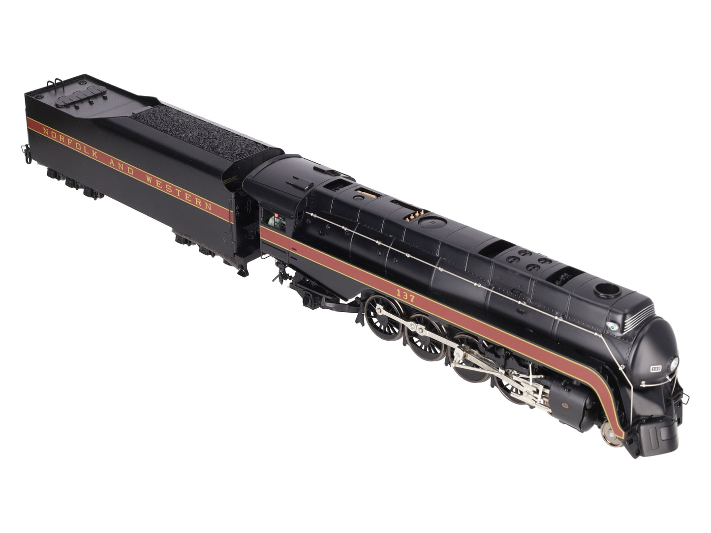 3rd Rail O 2-Rail Brass N&W K-2A 4-8-2 Steam Locomotive & Tender #137 EX/Box