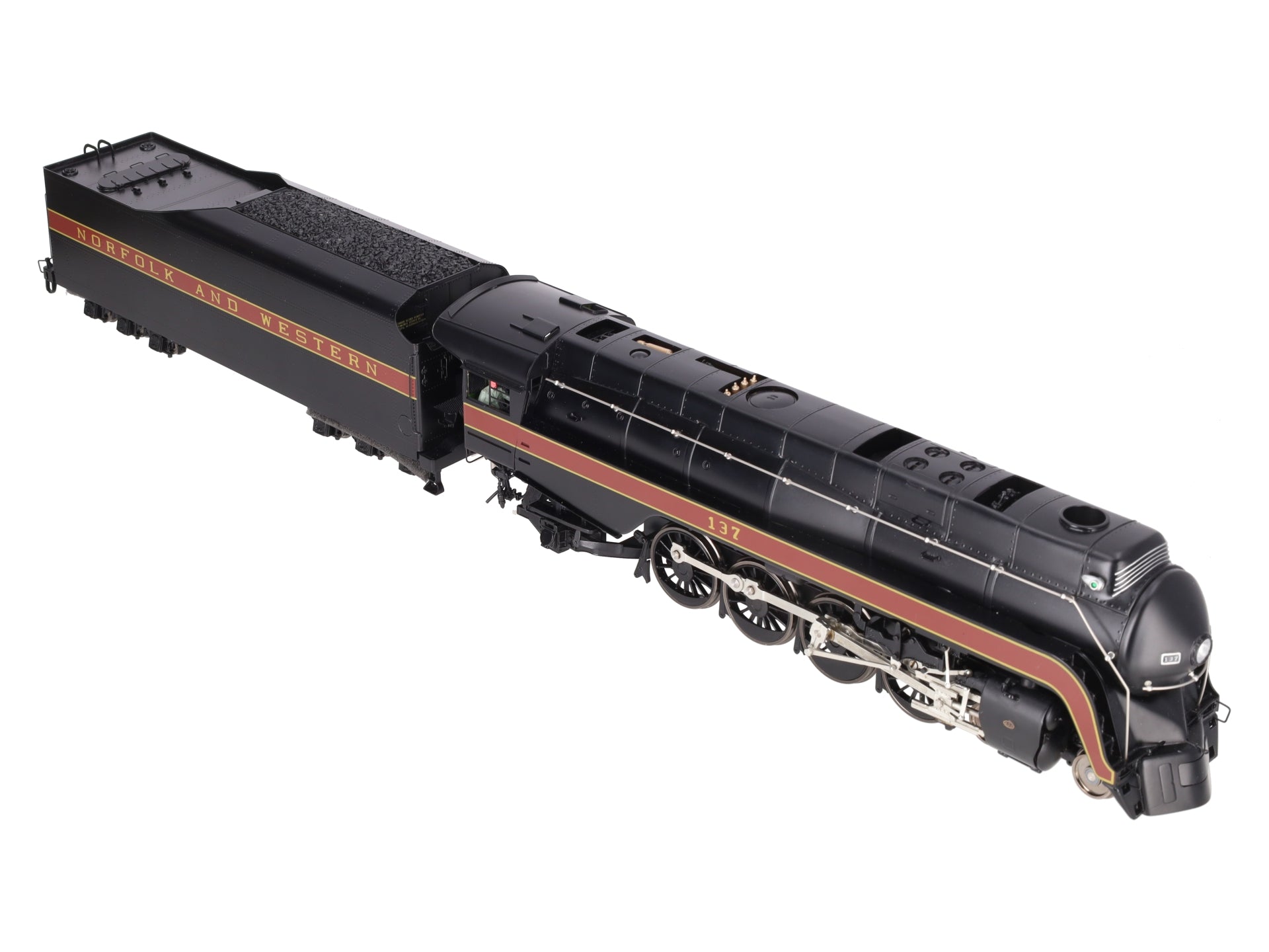 3rd Rail O 2-Rail Brass N&W K-2A 4-8-2 Steam Locomotive & Tender #137 EX/Box