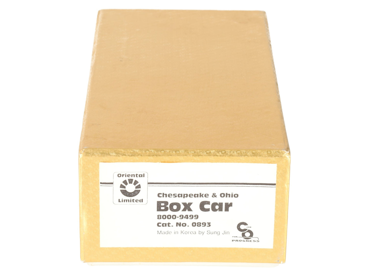 Oriental Limited 0893 HO Scale BRASS Unpainted Chesapeake & Ohio Box Car EX/Box