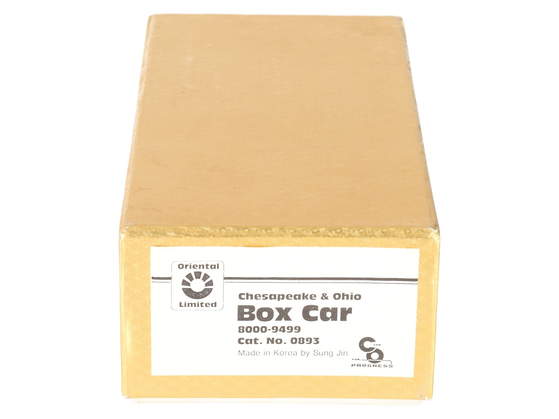 Oriental Limited 0893 HO Scale BRASS Unpainted Chesapeake & Ohio Box Car EX/Box