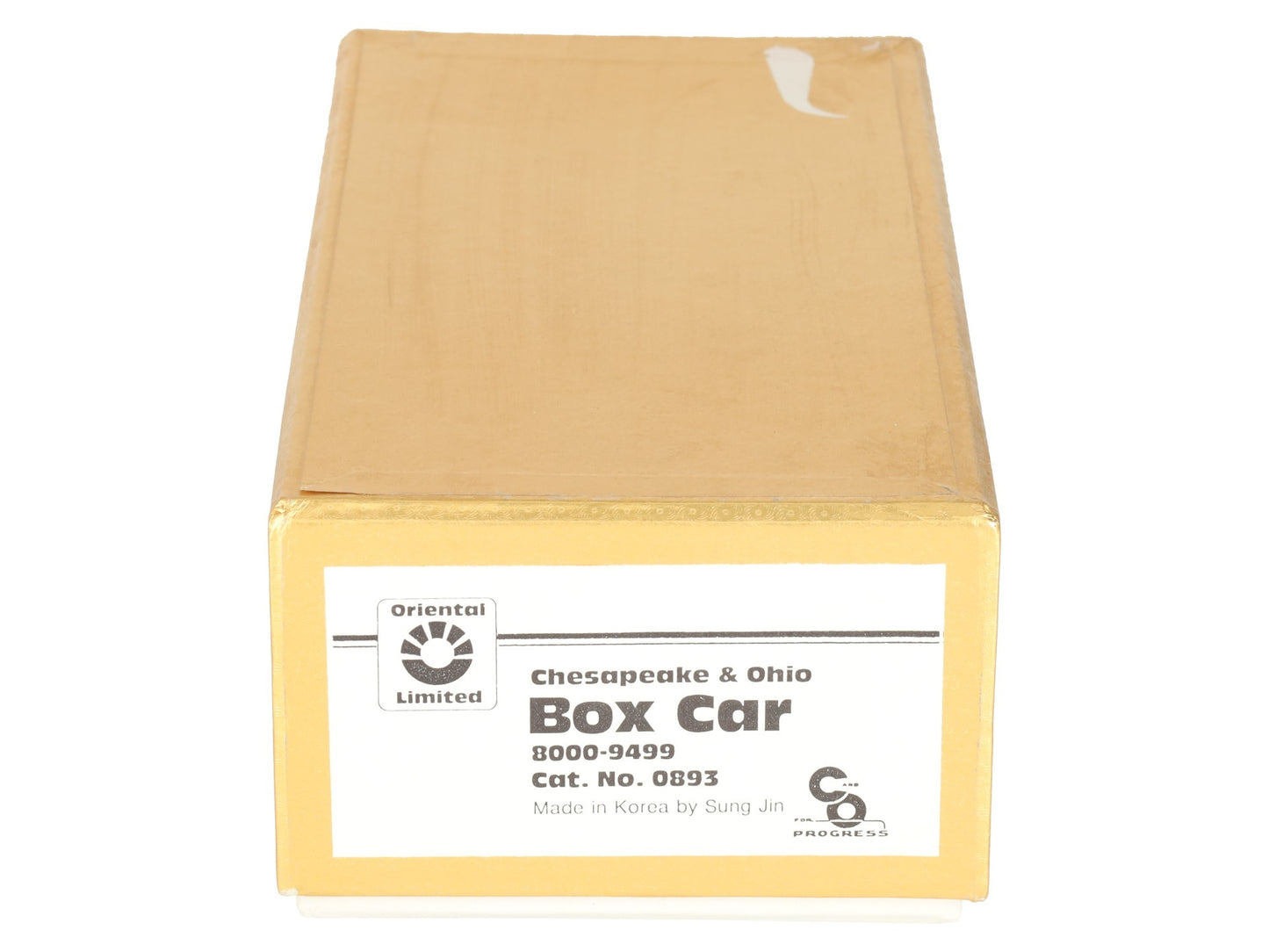 Oriental Limited 0893 HO Scale BRASS Unpainted Chesapeake & Ohio Box Car EX/Box