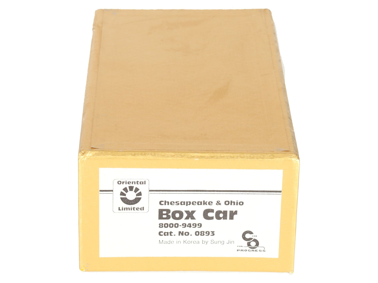 Oriental Limited 0893 HO Scale BRASS Unpainted Chesapeake & Ohio Box Car EX/Box