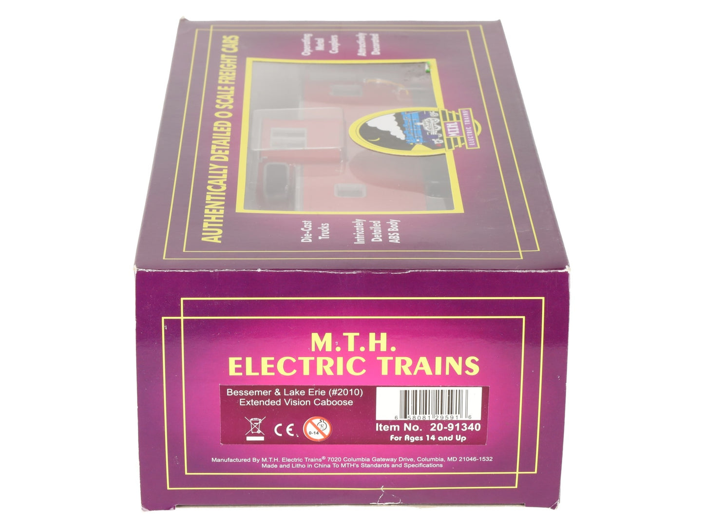 MTH 20-91340 O Gauge B&LE Extended Vision Caboose