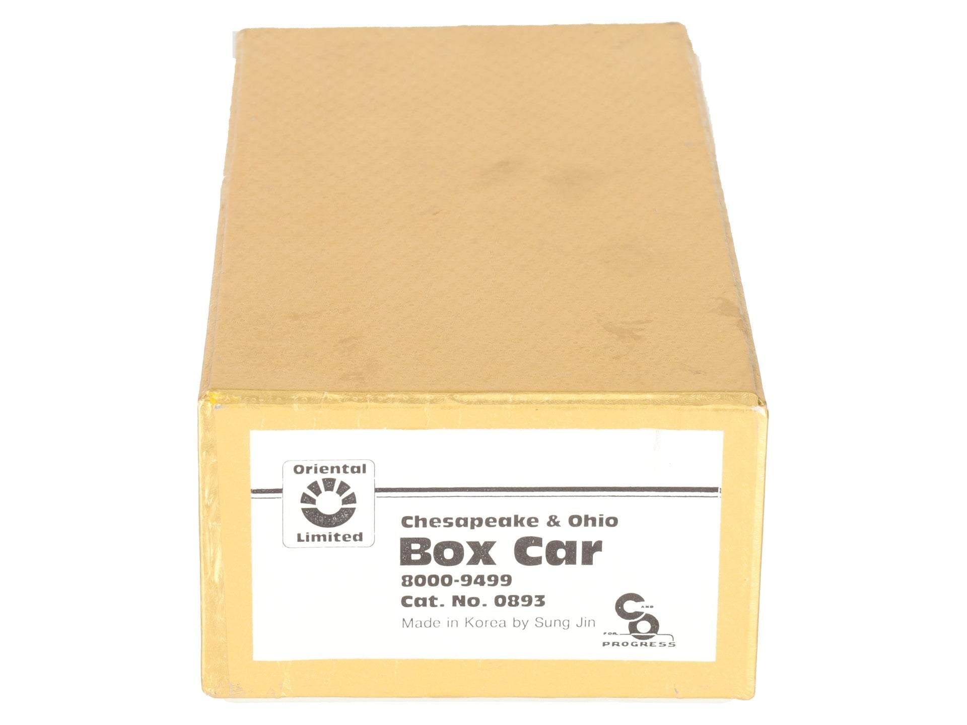 Oriental Limited 0893 HO Scale BRASS Unpainted Chesapeake & Ohio Box Car EX/Box