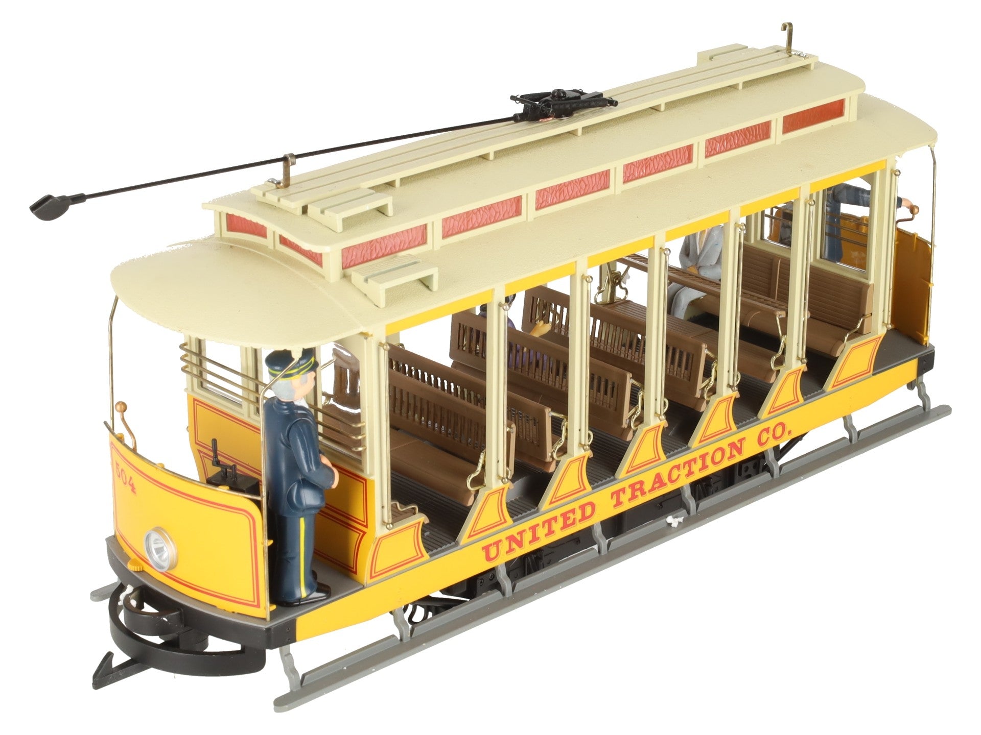 Bachmann 93938 G Scale United Traction Co Motorized Open Street Car EX/Box