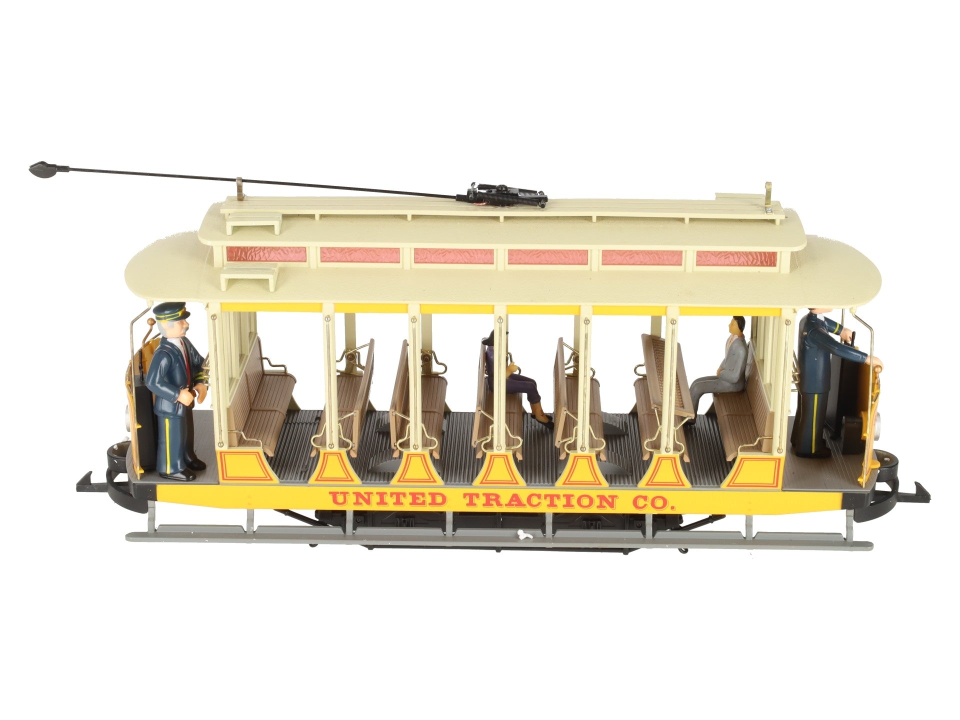 Bachmann 93938 G Scale United Traction Co Motorized Open Street Car EX/Box