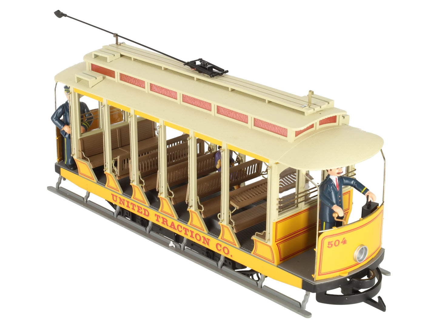 Bachmann 93938 G Scale United Traction Co Motorized Open Street Car EX/Box