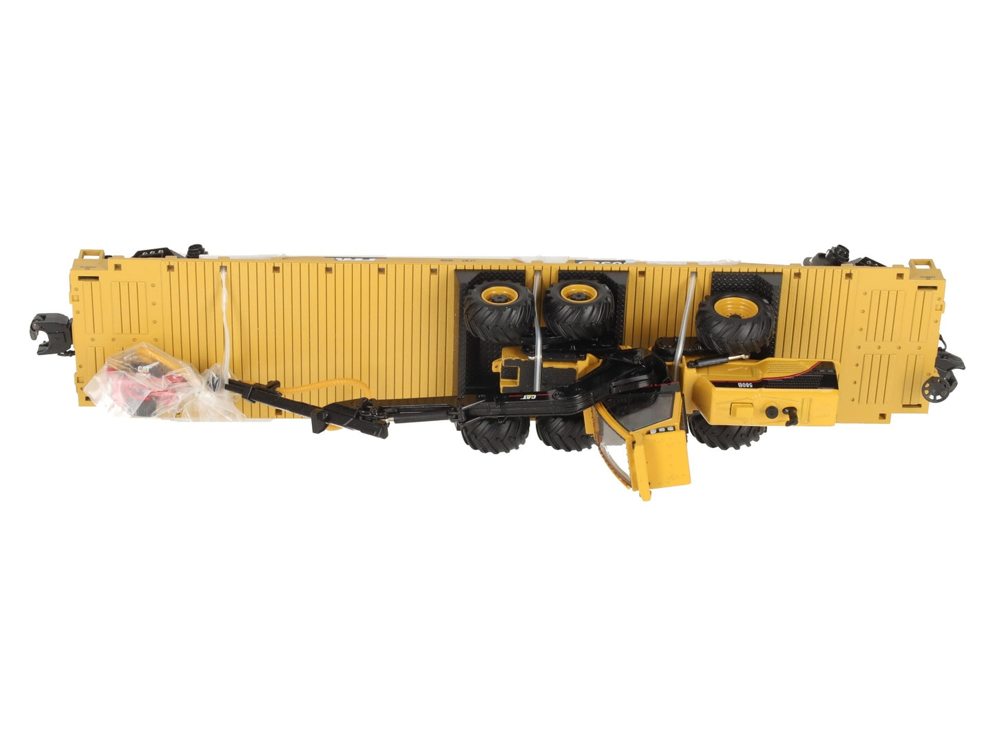 MTH 20-98448 O TTX Flatcar w/ 580B Harvester with HH65 Cutting Head #80385 LN/Box