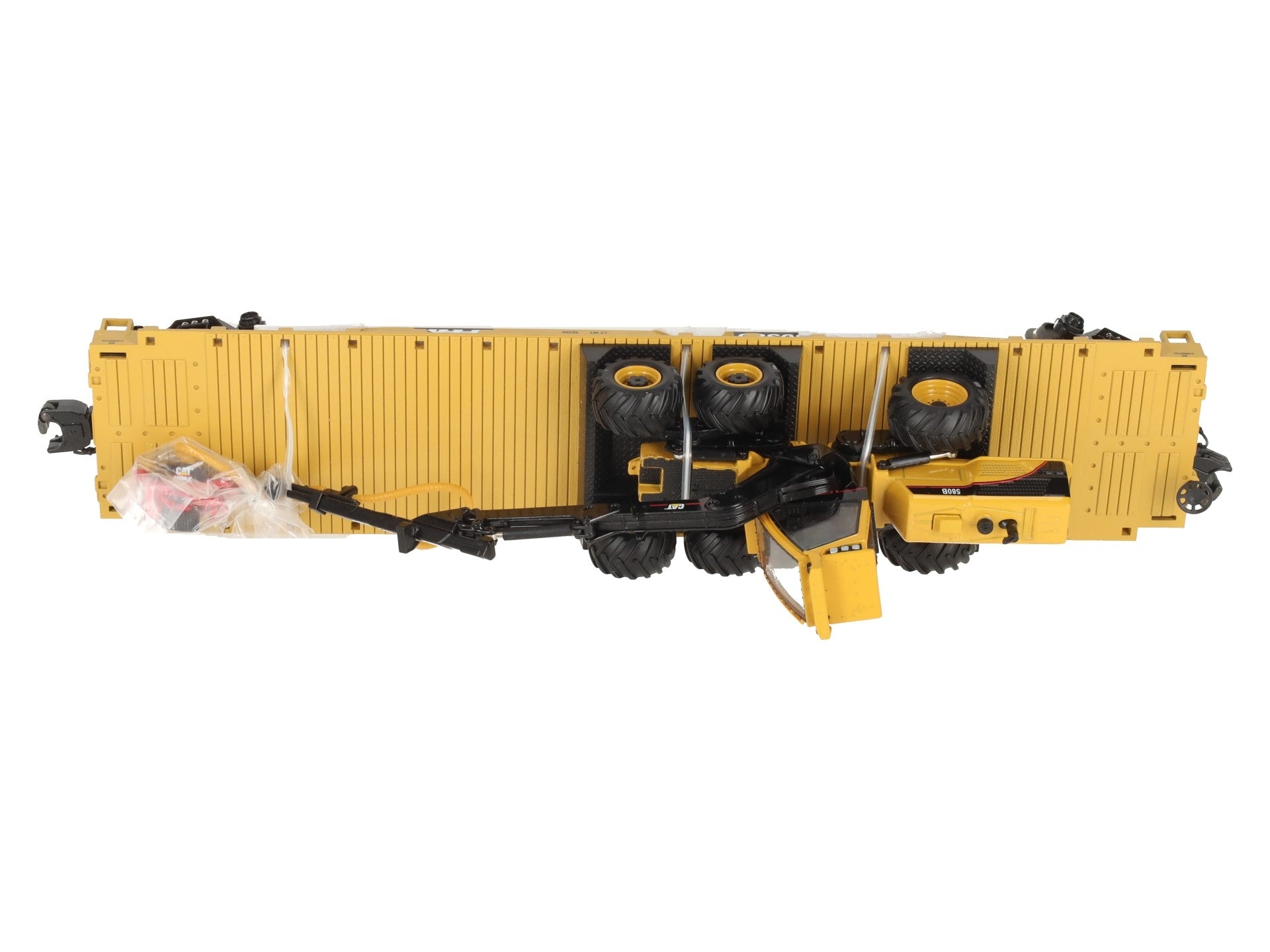 MTH 20-98448 O TTX Flatcar w/ 580B Harvester with HH65 Cutting Head #80385 LN/Box