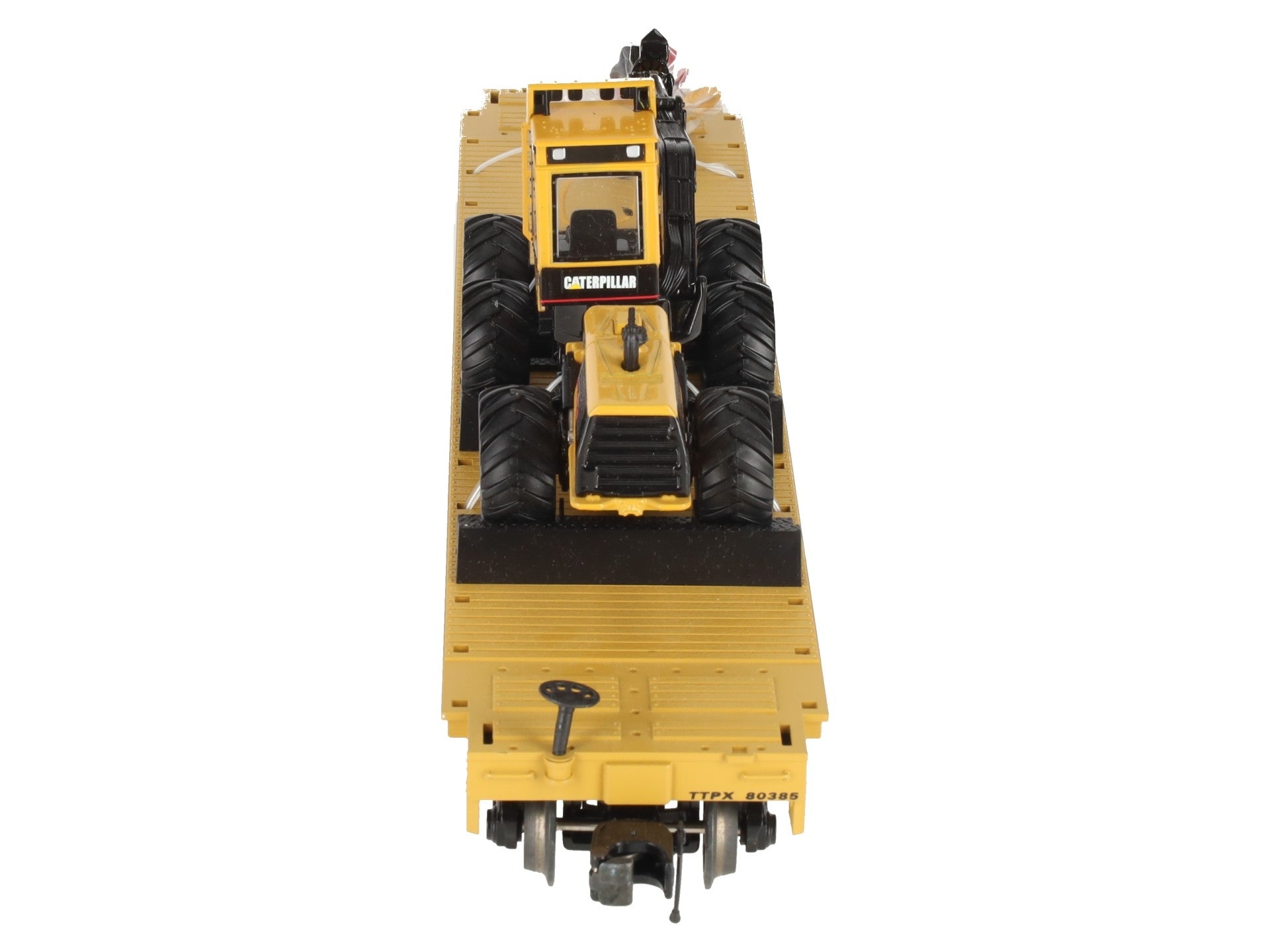 MTH 20-98448 O TTX Flatcar w/ 580B Harvester with HH65 Cutting Head #80385 LN/Box