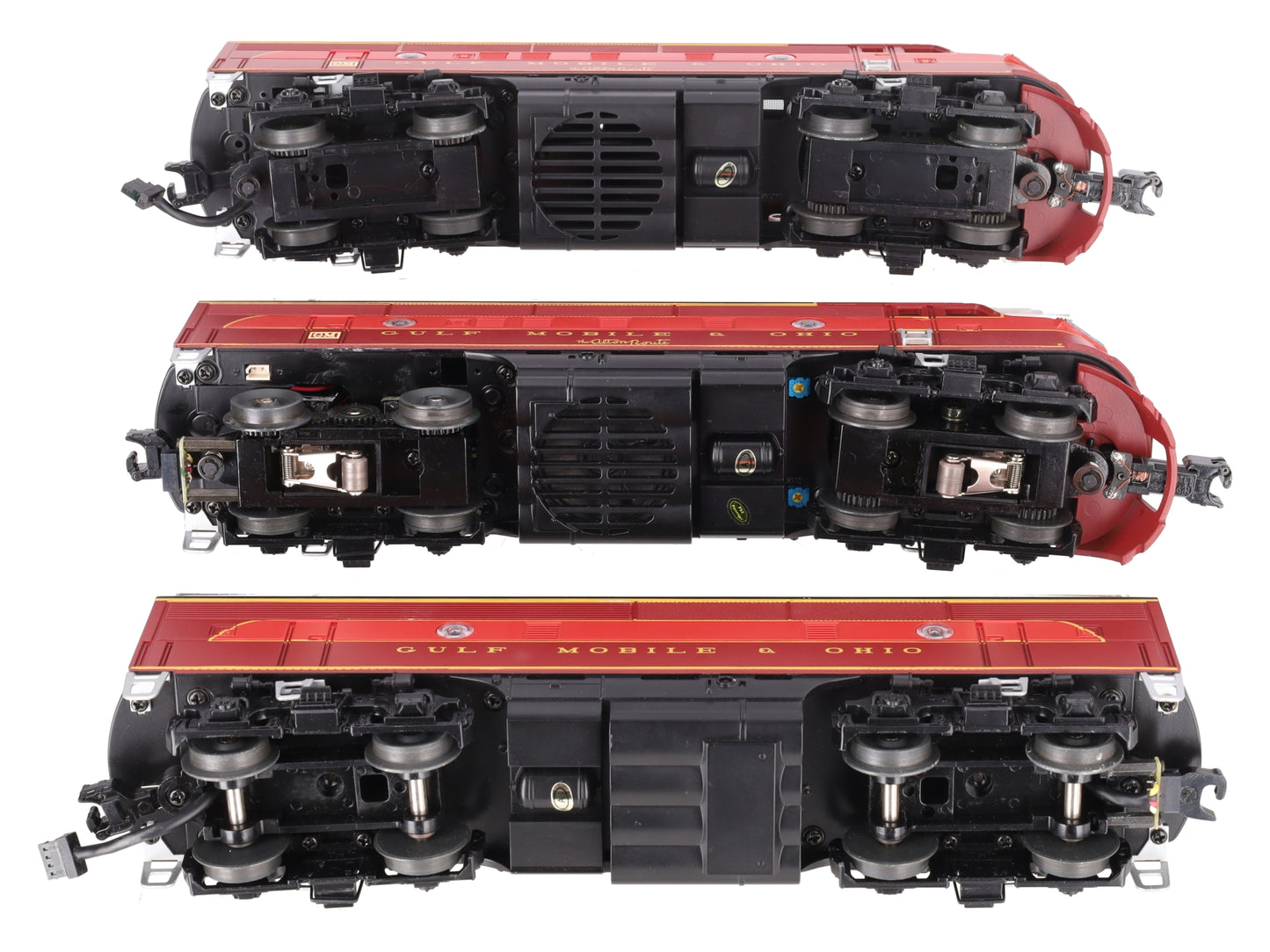 MTH 30-2629-1 Gulf Mobile & Ohio F3 ABA Diesel Engine Set w/PS 2.0 #800A VG/Box