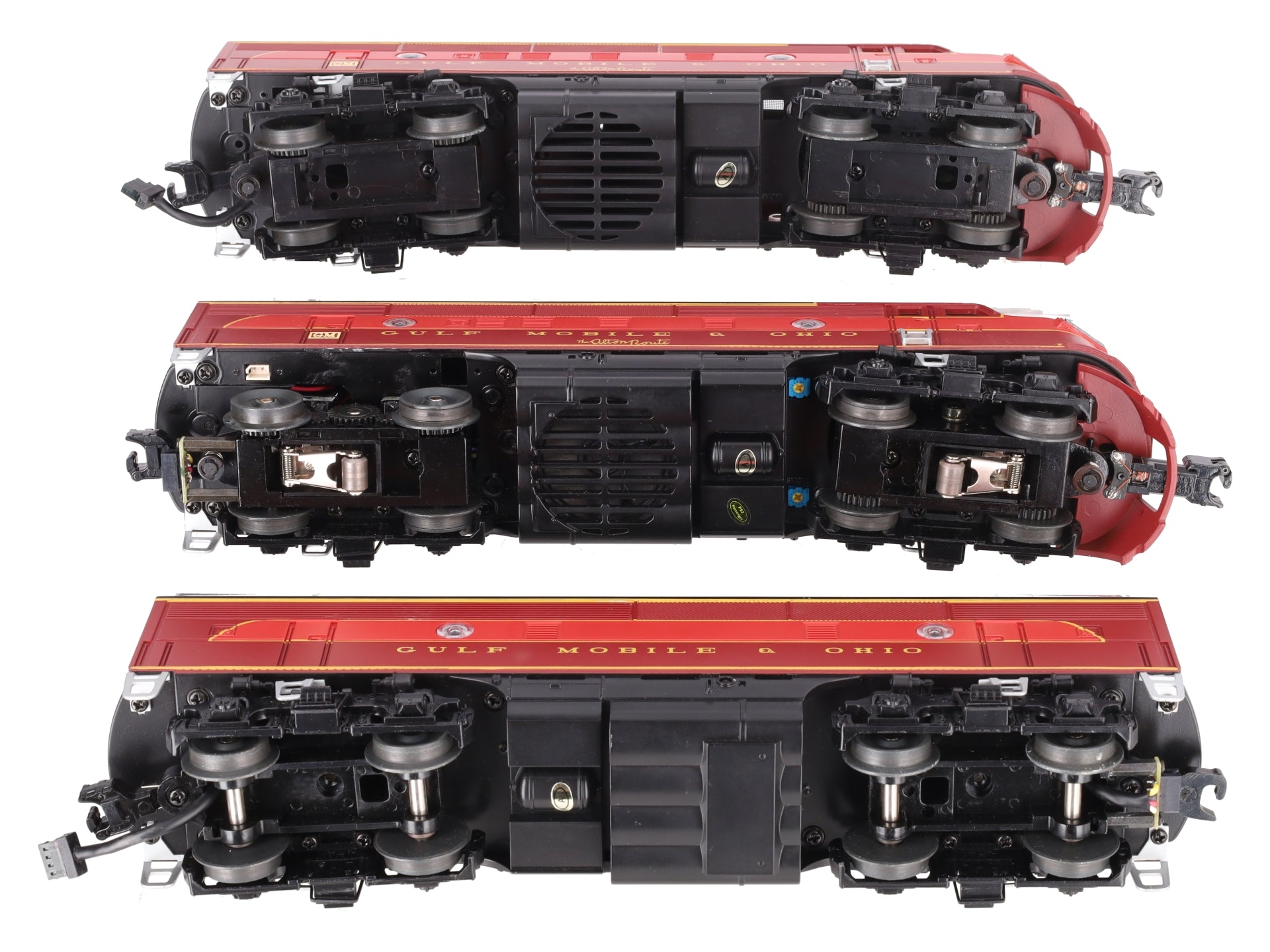 MTH 30-2629-1 Gulf Mobile & Ohio F3 ABA Diesel Engine Set w/PS 2.0 #800A VG/Box