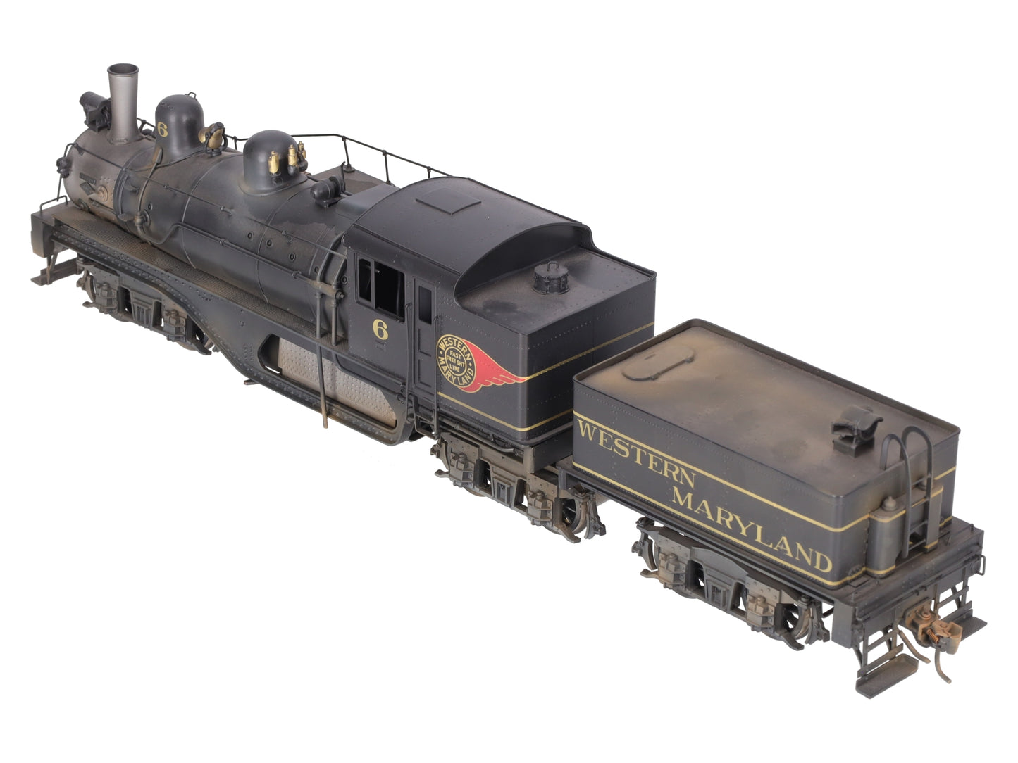 Westside Model Co. O Brass WM Shay Steam Engine & Tender #6 (2-Rail) - Painted