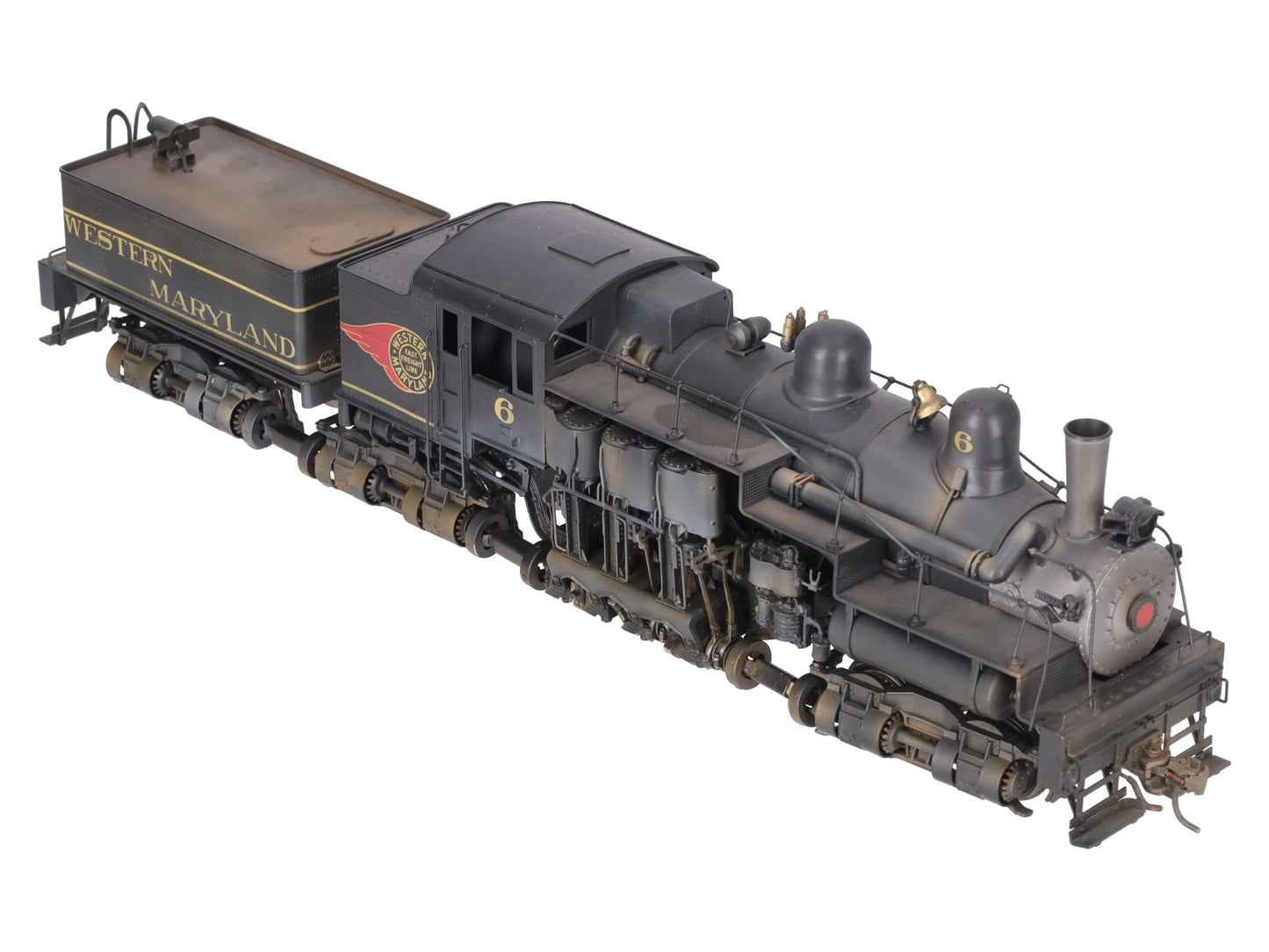 Westside Model Co. O Brass WM Shay Steam Engine & Tender #6 (2-Rail) - Painted