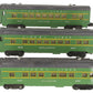 Lionel 2400S Vintage O Green/Gray Passenger Car Set: 2400, 2401, 2402 (Set of 3) VG