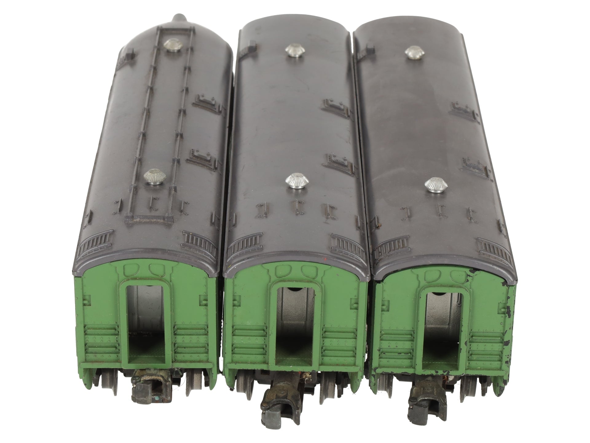 Lionel 2400S Vintage O Green/Gray Passenger Car Set: 2400, 2401, 2402 (Set of 3) VG