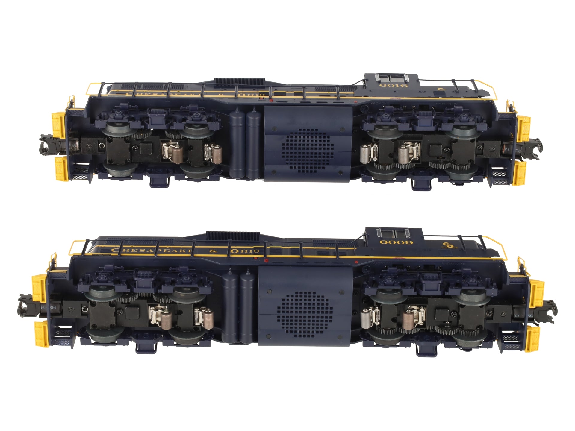 Atlas 1473-2 O Gauge Chesapeake & Ohio GP9 Locomotive Set #6009, #6016 (3-Rail) EX/Box
