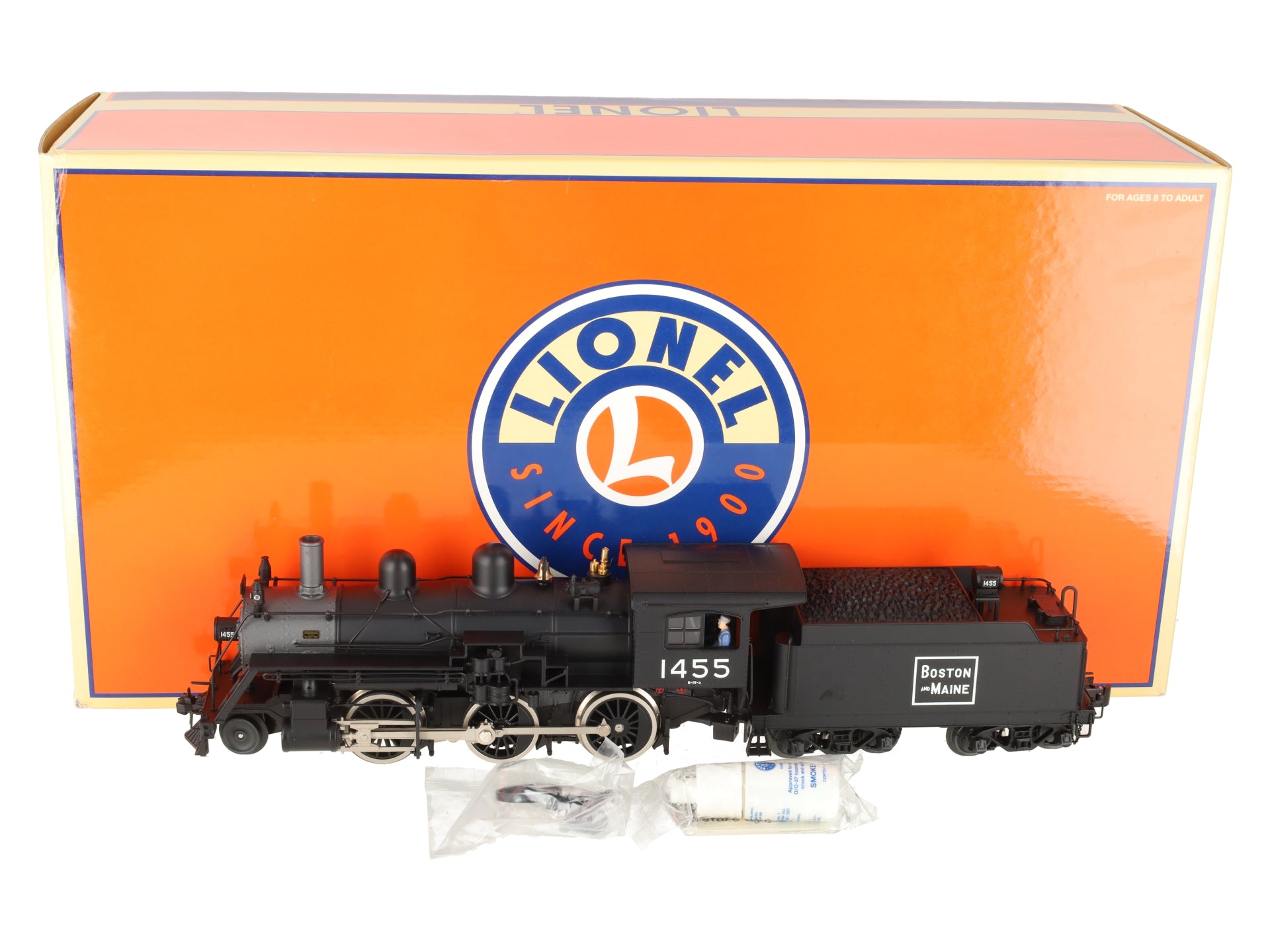 Lionel 6-38019 Boston and Maine 2-6-0 Mogul Steam Locomotive & Tender #1455 LN/Box