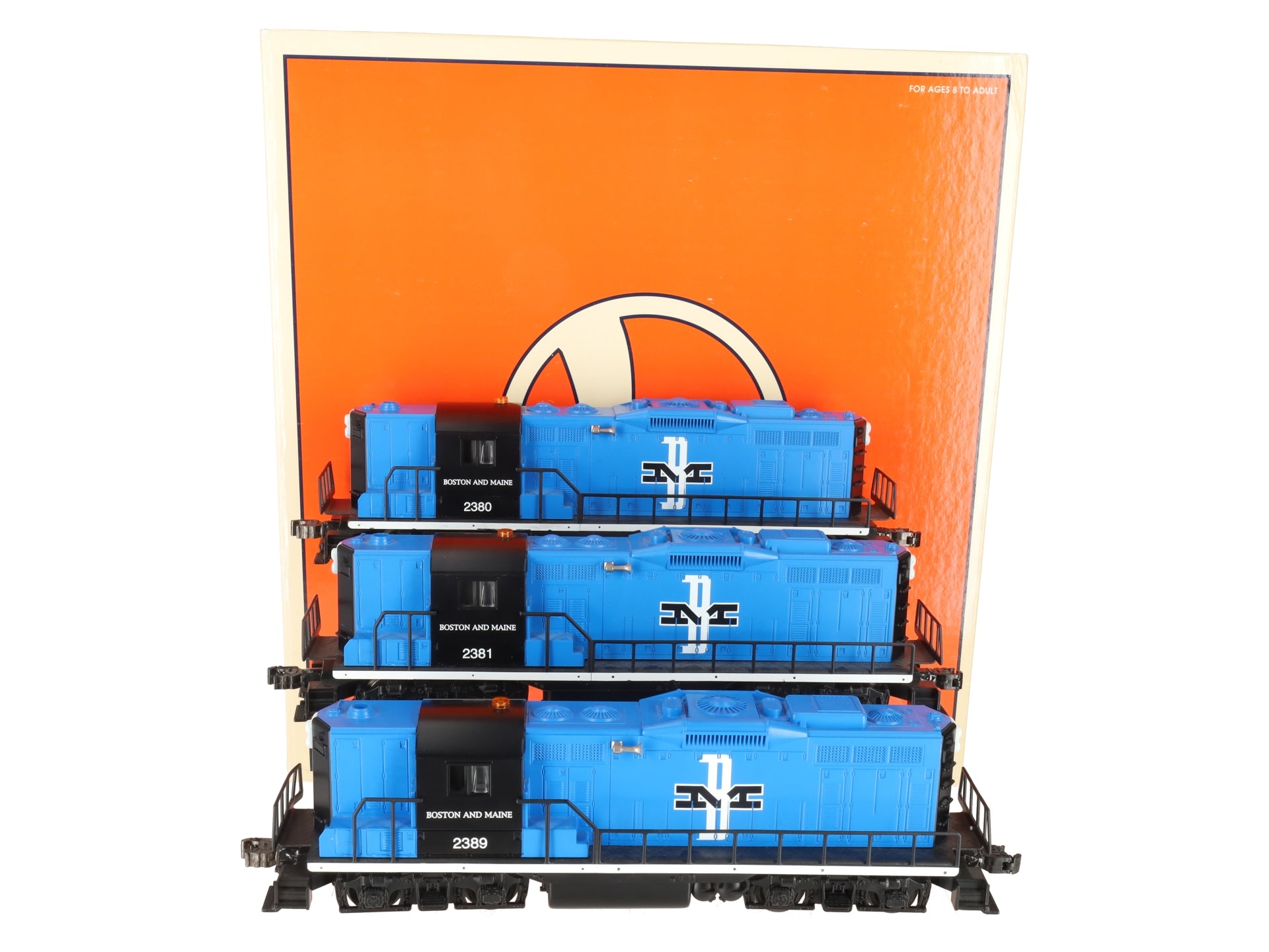 Lionel 6-11843 O Gauge Boston & Maine Diesel Lash-up Set #2380, 2381, 2389 EX/Box