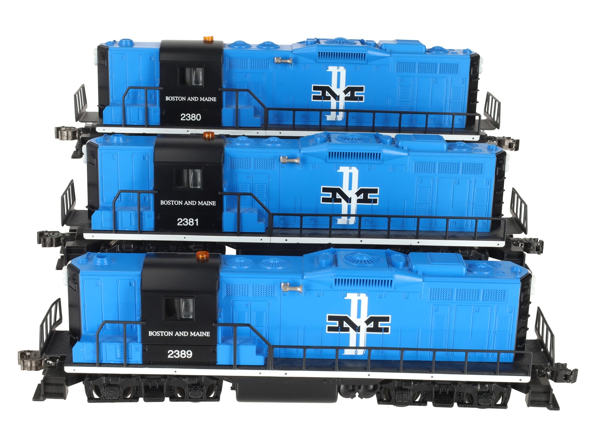 Lionel 6-11843 O Gauge Boston & Maine Diesel Lash-up Set #2380, 2381, 2389 EX/Box
