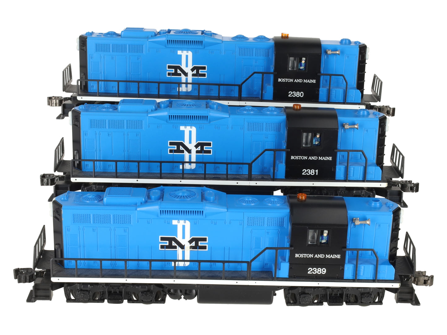 Lionel 6-11843 O Gauge Boston & Maine Diesel Lash-up Set #2380, 2381, 2389 EX/Box
