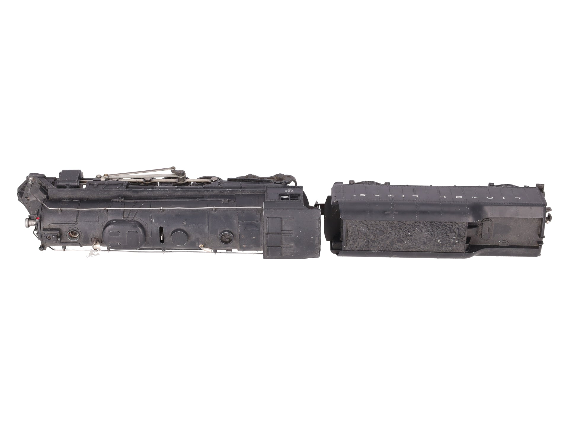 Lionel 726 Vintage O Pennsylvania 2-8-4 Die-Cast Locomotive & 2046W Tender VG