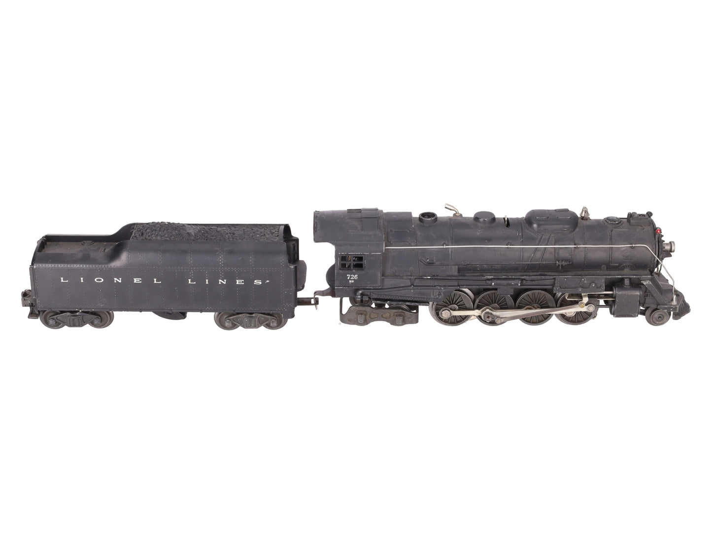 Lionel 726 Vintage O Pennsylvania 2-8-4 Die-Cast Locomotive & 2046W Tender VG