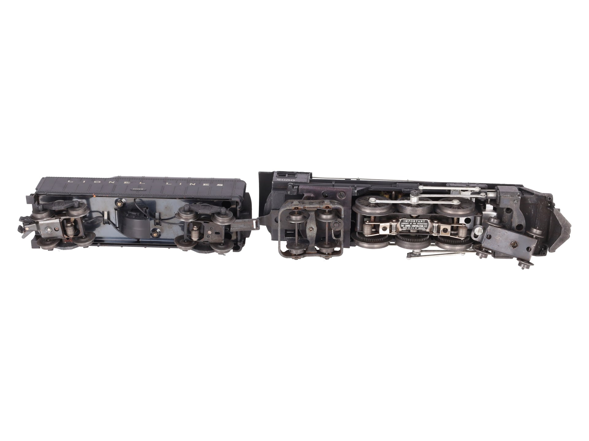 Lionel 2056 Vintage O 4-6-4 Steam Locomotive w/2046W Tender VG