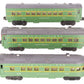 Lionel 2400S Vintage O Green/Gray Passenger Car Set: 2400, 2401, 2402 (Set of 3) VG