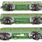 Lionel 2400S Vintage O Green/Gray Passenger Car Set: 2400, 2401, 2402 (Set of 3) VG