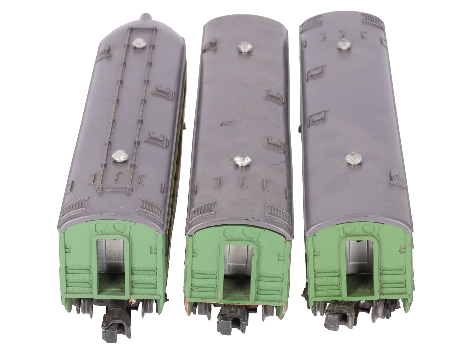 Lionel 2400S Vintage O Green/Gray Passenger Car Set: 2400, 2401, 2402 (Set of 3) VG