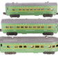 Lionel 2400S Vintage O Green/Gray Passenger Car Set: 2400, 2401, 2402 (Set of 3) VG