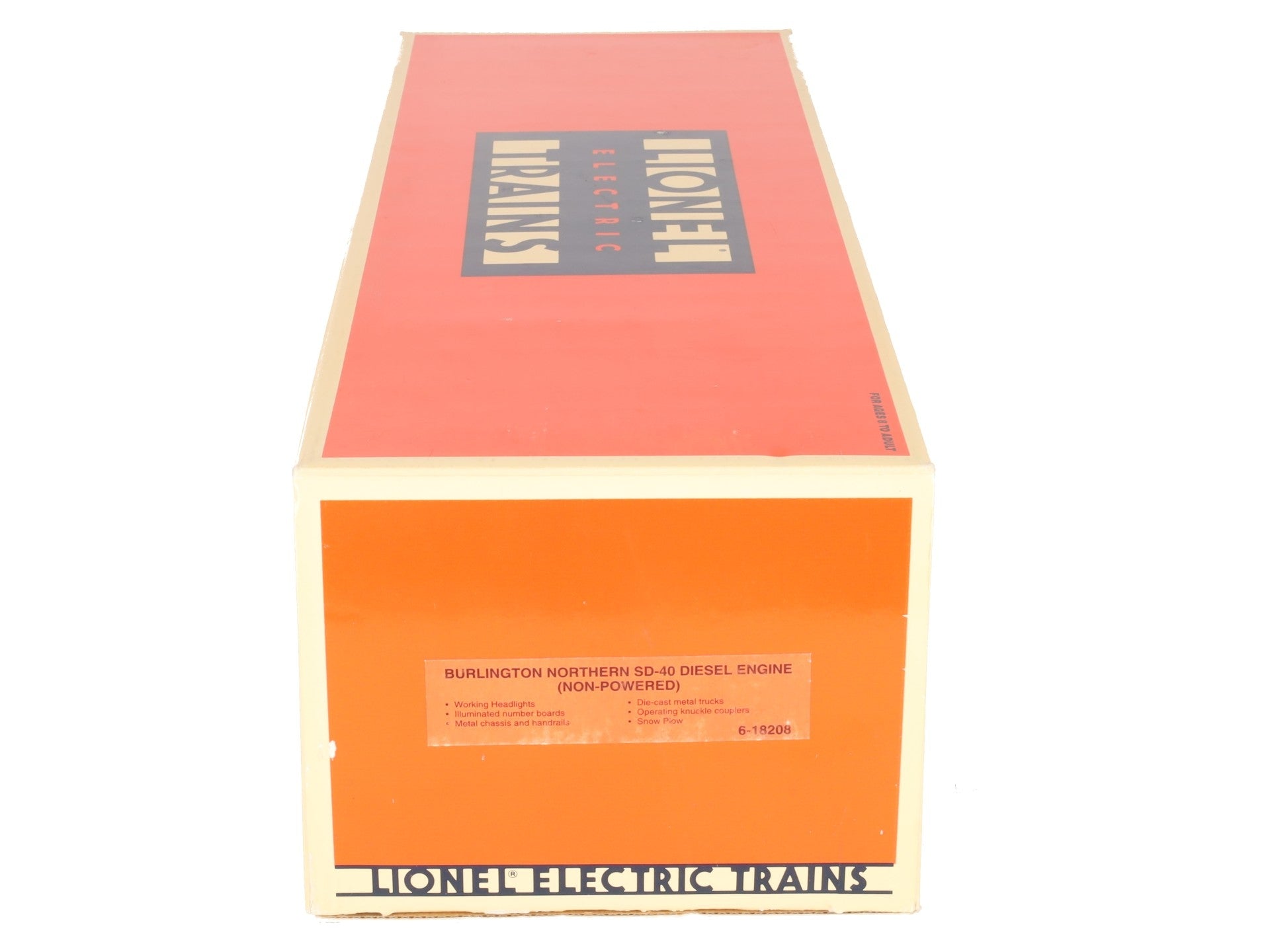 Lionel 6-18208 O Gauge Burlington Northern SD-40 Dummy Diesel Locomotive #8586 EX/Box