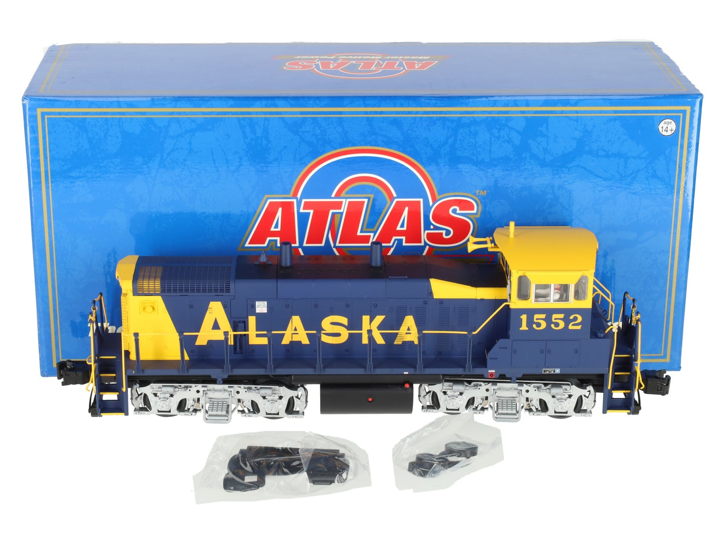 Atlas 1860-1 O Gauge Alaska Railroad Unpowered Diesel Locomotive #1552 (3 Rail) NIB